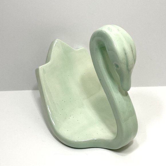 vintage swan towel holder  turquoise blue - Picture 5 of 6